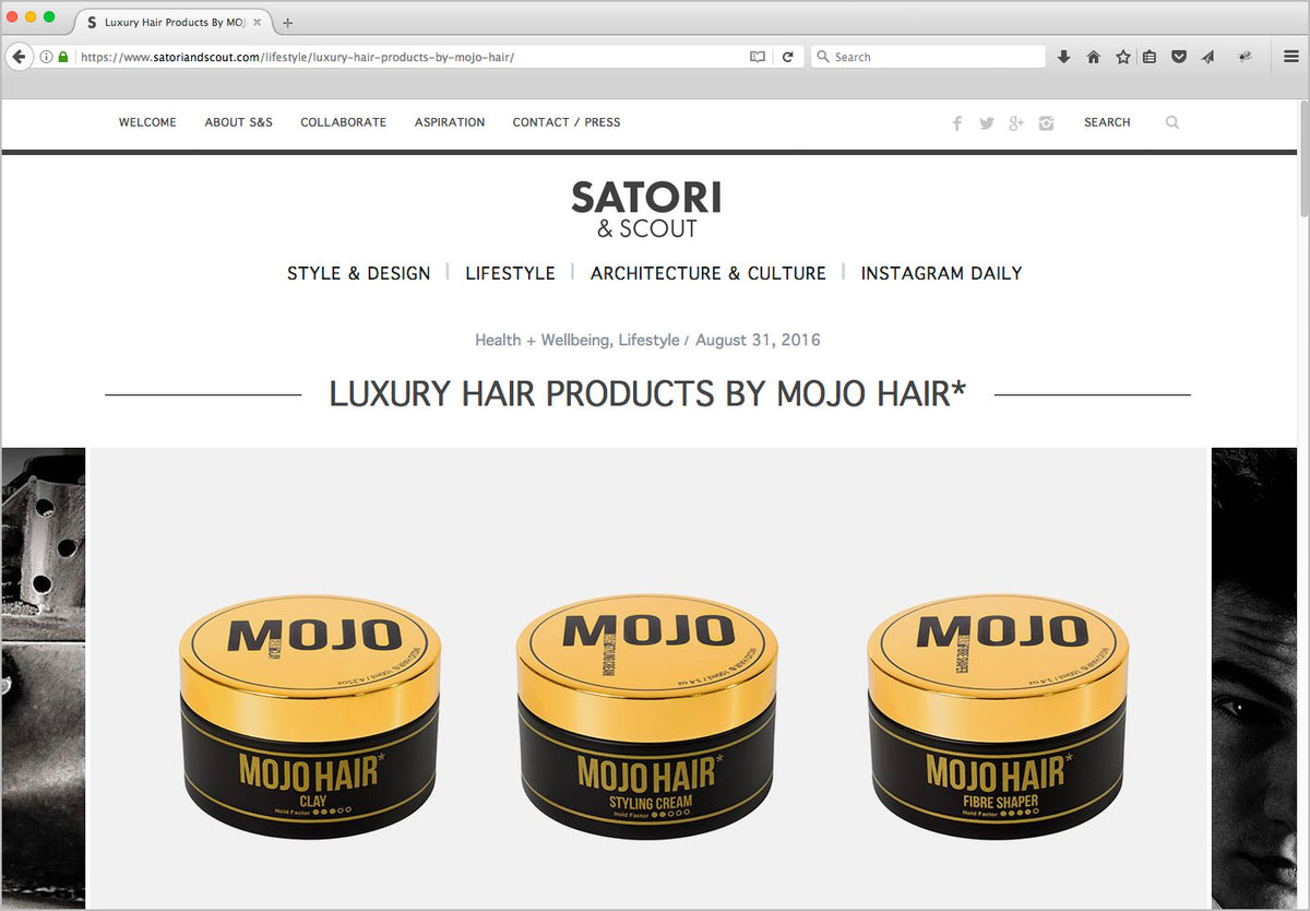 Stylish Review of the MOJO Hair Range by Satori & Scout