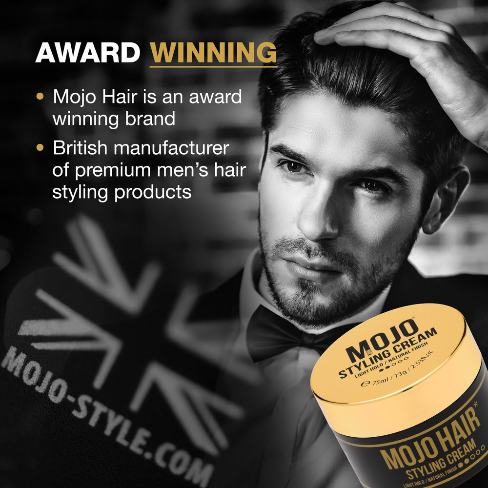 Mojo Hair Styling Cream — Light Hold & Natural Finish | Luxury Fragrance | Washes Out Easily | 75ml - benefit 5