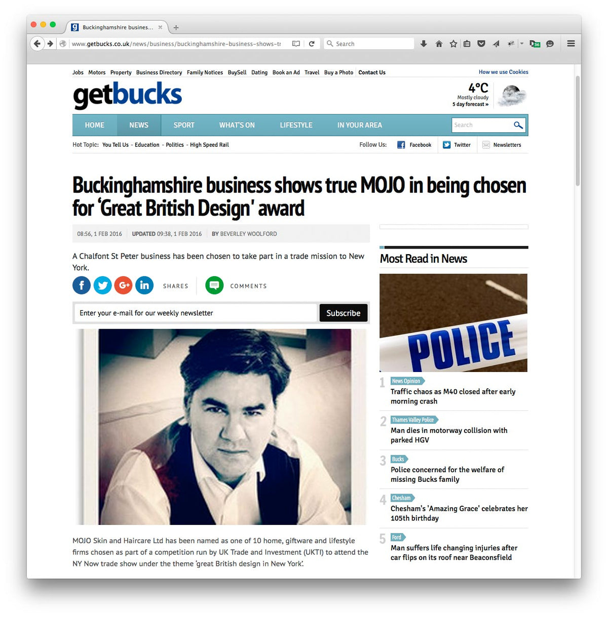 Buckinghamshire business shows true Mojo