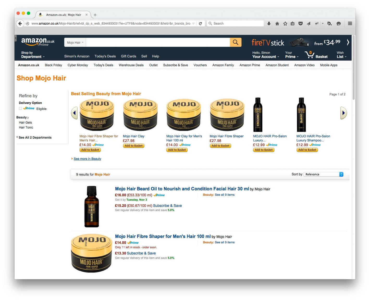 Mojo Hair* now at amazon.co.uk - Mojo Style*