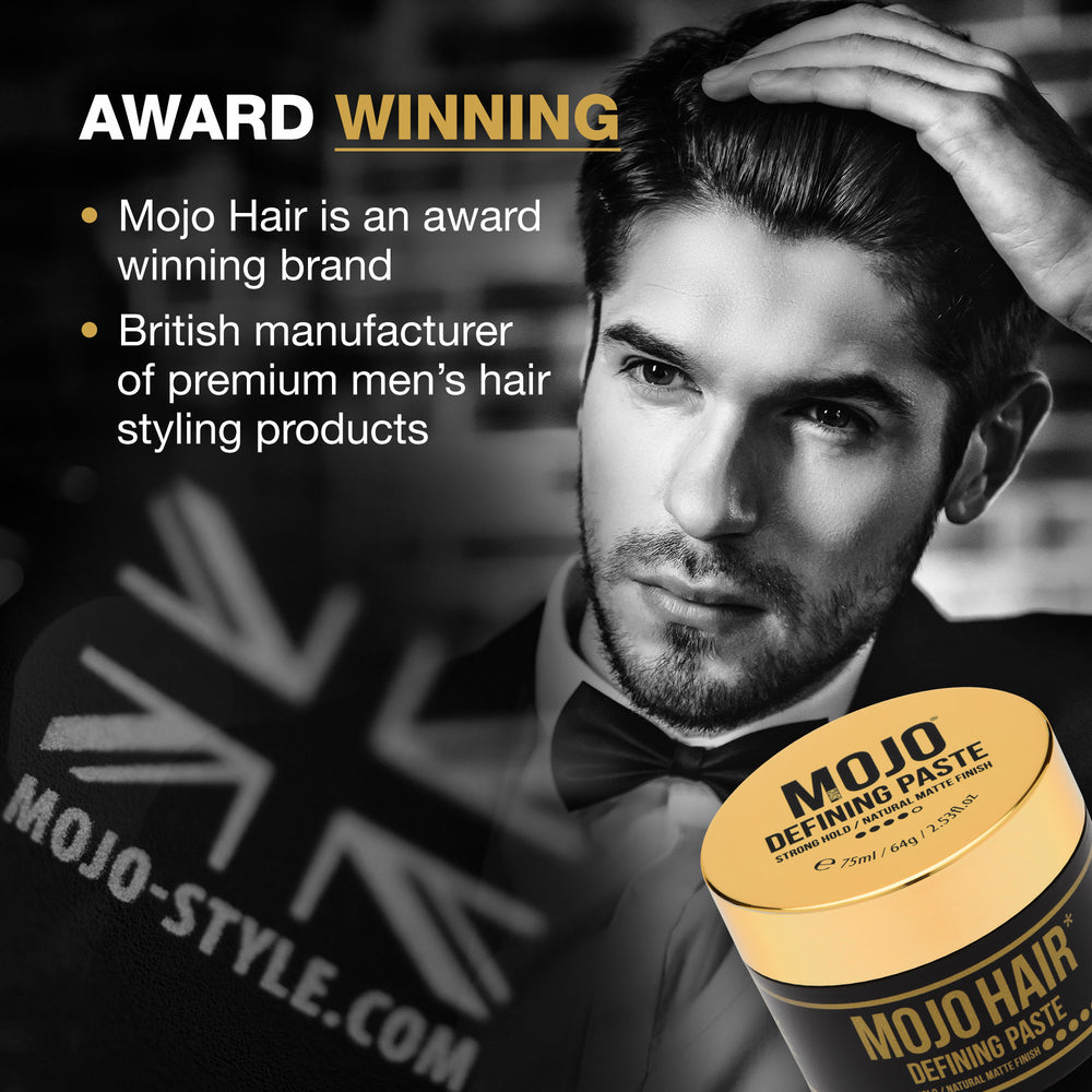 Mojo Hair Defining Paste – Strong Hold & Natural Matte Finish | Luxury Fragrance | 75ml - benefit 5