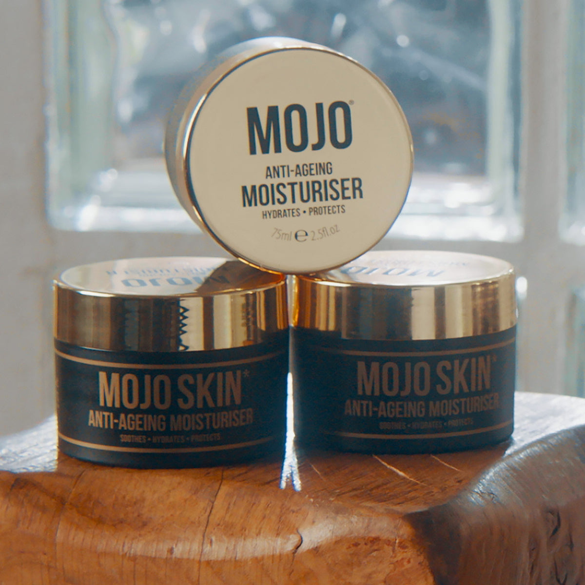 Mojo Skin Anti-Ageing Moisturiser (75ml / 2.5fl.oz) for Men with ...