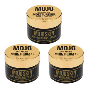 Mojo Skin Anti-Ageing Moisturiser (75ml) x 3